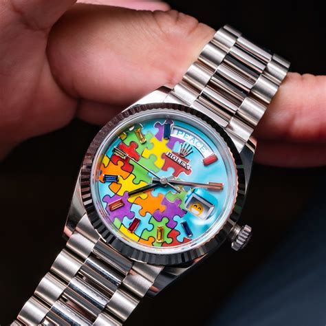 puzzle face rolex